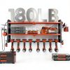 KAFAHOM Tool Rack Wall Mount Alloy Steel 8 Drill Holder-5