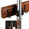 AceMining Wood Broom Holder Wall Mounted Detachable Storage-2