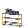 CCCEI Yellow Metal Wall Mount Tool Organizer 4 Shelves-5