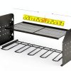 TRZZ Wall Mount Tool Rack Alloy Steel Garage Storage-4