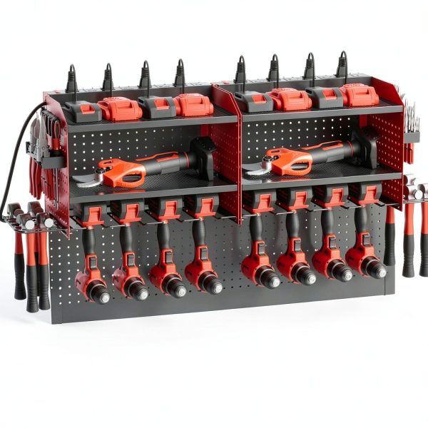 Veitorld Garage Tool Organizer Wall Mount Stainless Steel-7
