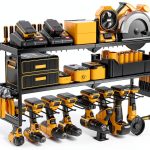 Spampur Wall Mount Tool Organizer Steel Garage Storage-0