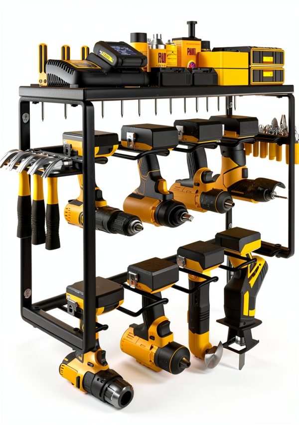 7S Garage Tool Organizer Wall Mount Steel Shelf Storage-0