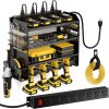 POKIPO Wall Mount Tool Organizer Charging Station Black-0