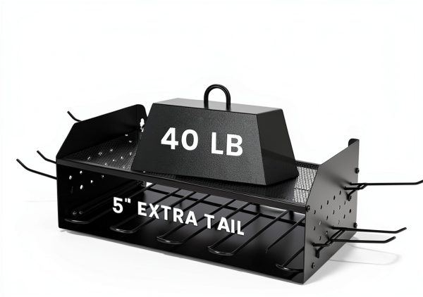 TRZZ Wall Mount Tool Rack Alloy Steel Garage Storage-2