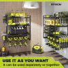 KAFAHOM 4 Tier Tool Organizer Wall Mount Garage Storage-5