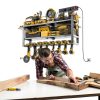 Spampur Garage Tool Organizer Black Steel Wall Mount-3