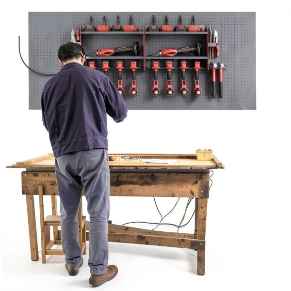 Veitorld Garage Tool Organizer Wall Mount Stainless Steel-6