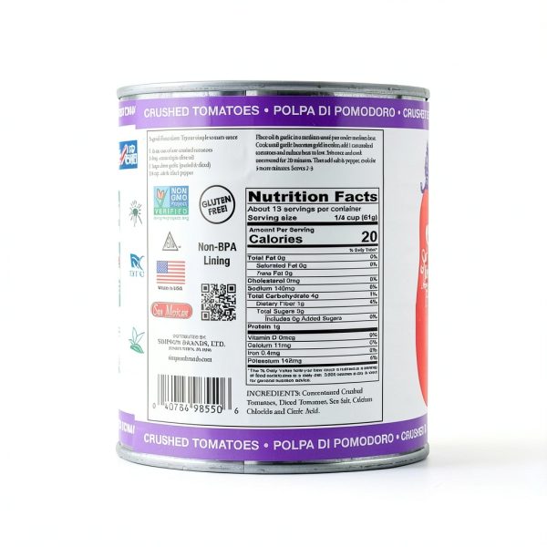 SMT San Merican Tomato Crushed Canned Tomatoes 28 Ounce-1