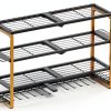 CCCEI Yellow Metal Wall Mount Tool Organizer 4 Shelves-6