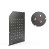 TRZZ Wall Mount Tool Organizer Black Steel Garage Storage-3