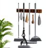 AceMining Wood Broom Holder Wall Mounted Detachable Storage-4