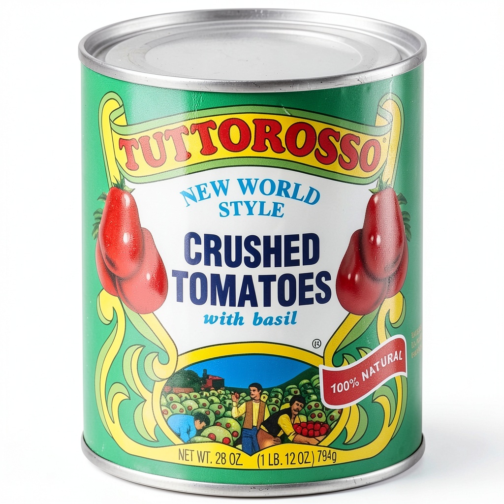 Victory Wholesale Grocers Crushed Tomatoes in kitchen setting