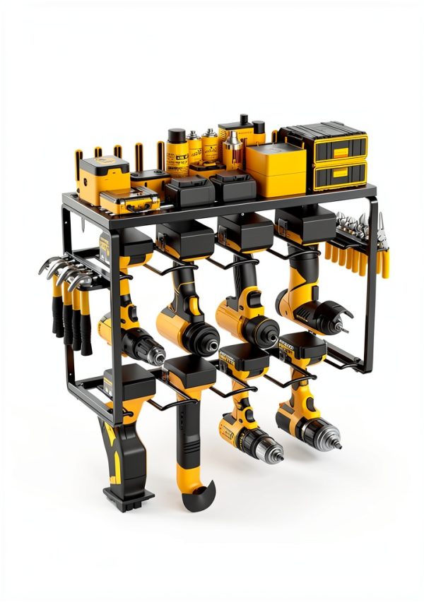 7S Garage Tool Organizer Wall Mount Steel Shelf Storage-4