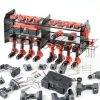 TRZZ Wall Mount Tool Organizer Black Steel Garage Storage-2