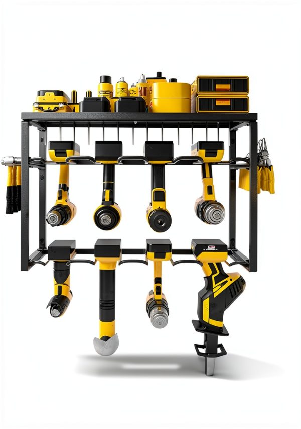 7S Garage Tool Organizer Wall Mount Steel Shelf Storage-3