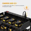 POKIPO Wall Mount Tool Organizer Charging Station Black-1