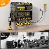 POKIPO Wall Mount Tool Organizer Charging Station Black-3