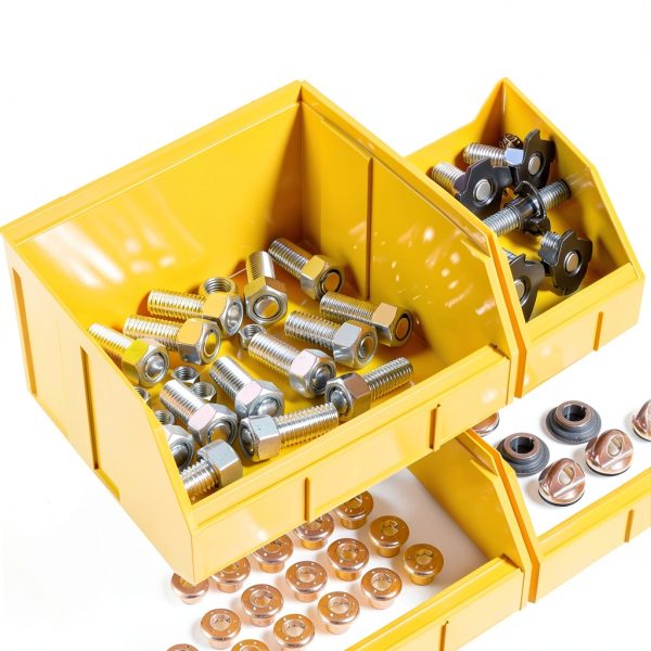 KJE Plastic Wall Mount Storage Bins Detachable Garage-4