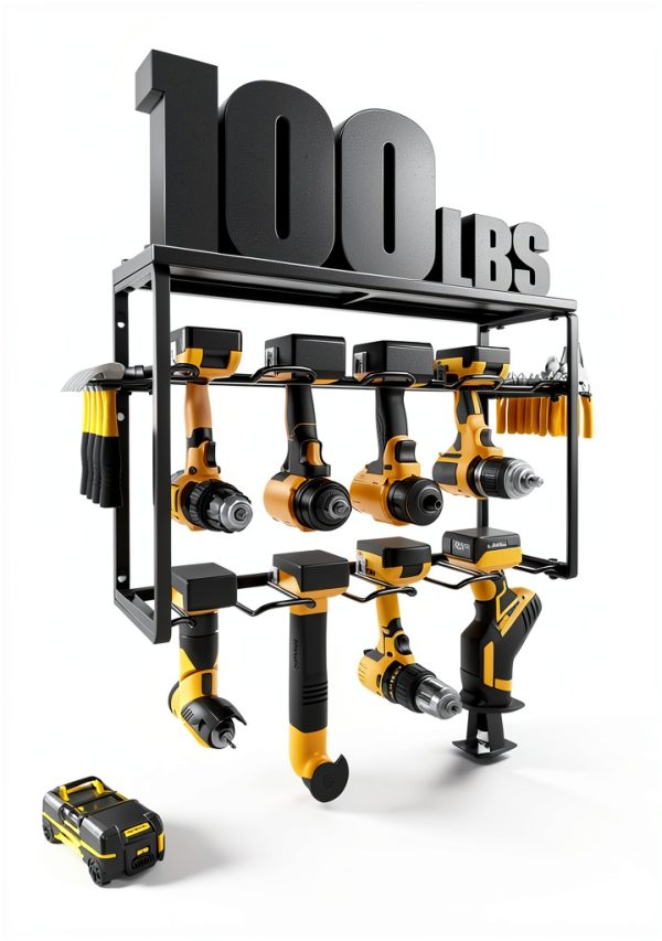 7S Garage Tool Organizer Wall Mount Steel Shelf Storage-1