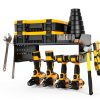 TRZZ Wall Mount Tool Rack Alloy Steel Garage Storage-1