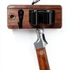 AceMining Wood Broom Holder Wall Mounted Detachable Storage-5