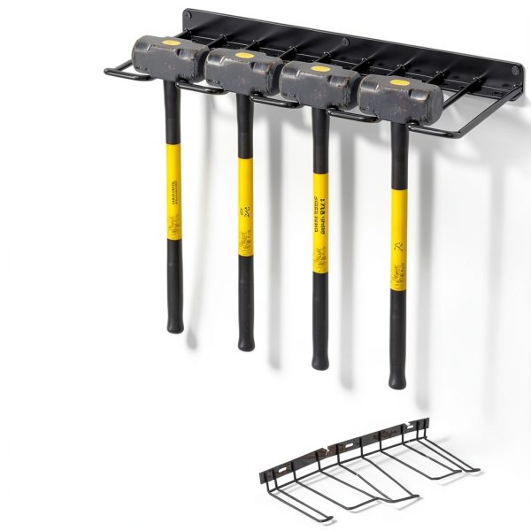 POKIPO Garage Tool Rack Alloy Steel Rust Resistant Wall-1