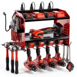 Veitorld Garage Tool Organizer Wall Mount Stainless Steel-0