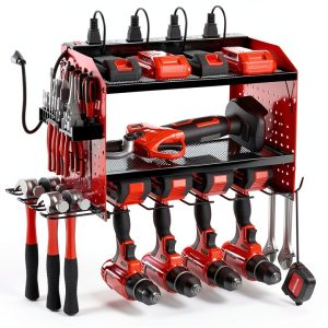 Veitorld Garage Tool Organizer Wall Mount Stainless Steel-0