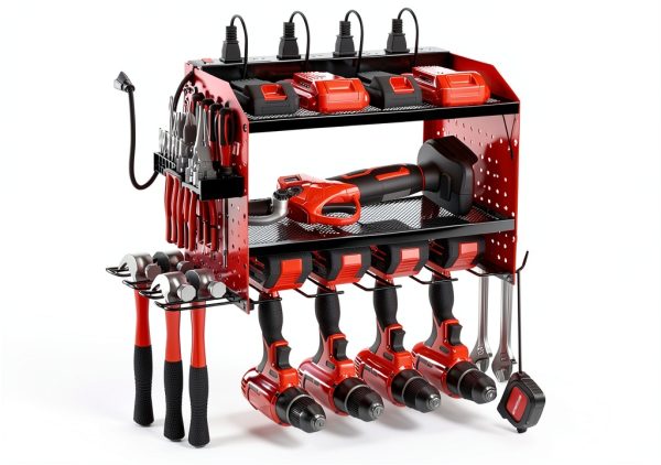 Veitorld Garage Tool Organizer Wall Mount Stainless Steel-0