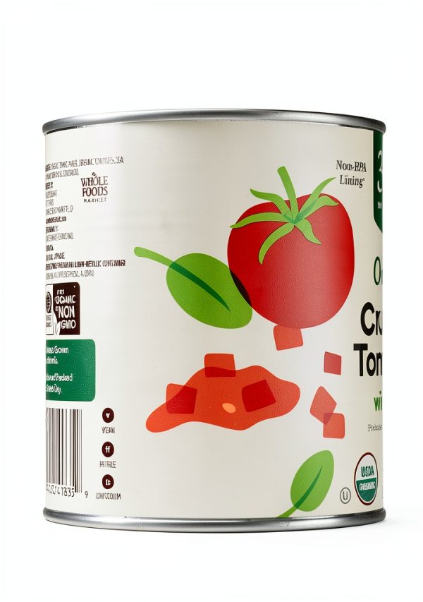 365 Organic Crushed Tomatoes Basil Canned Grocery Food-5