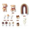 Bear Cake Decoration Set SONICEBUY Plastic Design-2