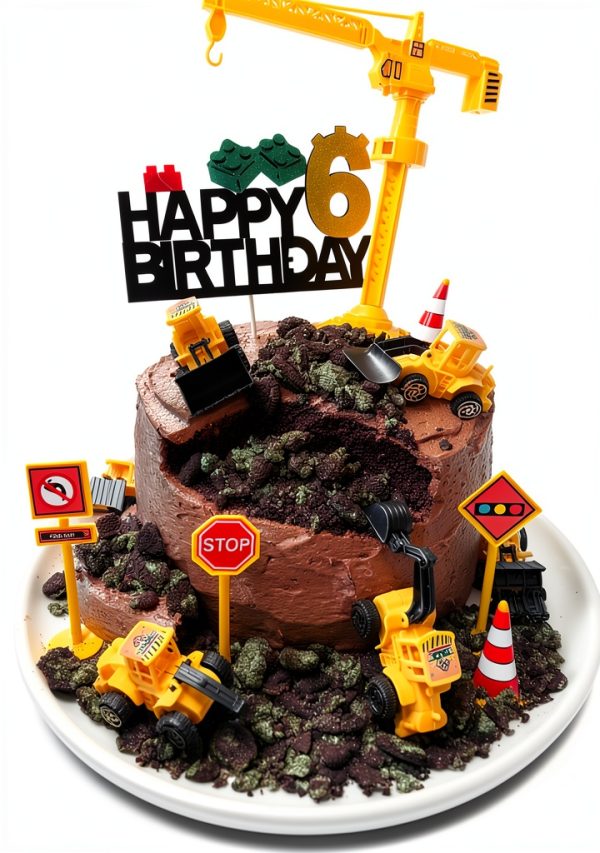 Construction Cake Toppers by Vitalili Home Kitchen-5