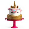 Unicorn Cake Topper Kit by YL531647 Soft Ceramic 4" Horn & 2" Ears-3