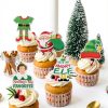 Elf-Themed Cupcake Toppers HigzYovn Home Kitchen-2