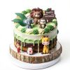 Gardiva Jungle Animal Cake Topper Set-3