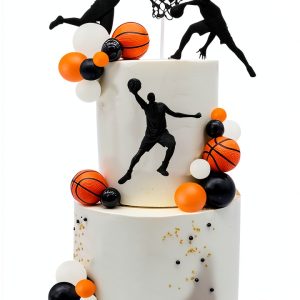 Basketball Cake Toppers by RASSLISA Home Decor-0