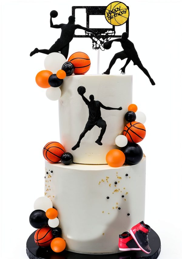 Basketball Cake Toppers by RASSLISA Home Decor-0