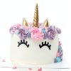 Unicorn Cake Topper Kit by YL531647 Soft Ceramic 4" Horn & 2" Ears-5