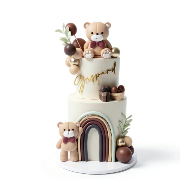 Bear Cake Decoration Set SONICEBUY Plastic Design-4