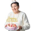 SUWOW Glitter Retirement Cake Topper Premium Cardstock No Shed-4