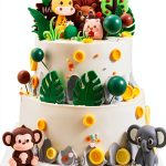 Gardiva Jungle Animal Cake Topper Set-0