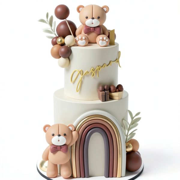 Bear Cake Decoration Set SONICEBUY Plastic Design-5