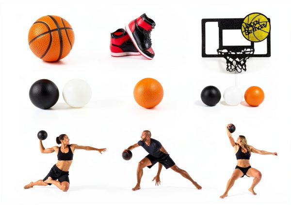 Basketball Cake Toppers by RASSLISA Home Decor-1