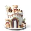 Bear Cake Decoration Set SONICEBUY Plastic Design-6