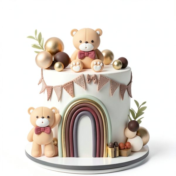 Bear Cake Decoration Set SONICEBUY Plastic Design-6