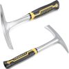 Chipping Hammer - 2Pcs High Carbon Steel Slag Removal Tool with Ergonomic Grip, Heavy Duty Pointed & Flat Heads Slag Hammer for Welding Metal Cleaning DIY Projects Workshop-0
