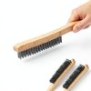 Welding Chipping Hammer with 2 Wire Brush,Heavy Duty Slag Removal Tool with Nonslip Handle,for Welders Metal Cleaning Workshop and DIY Projects-5
