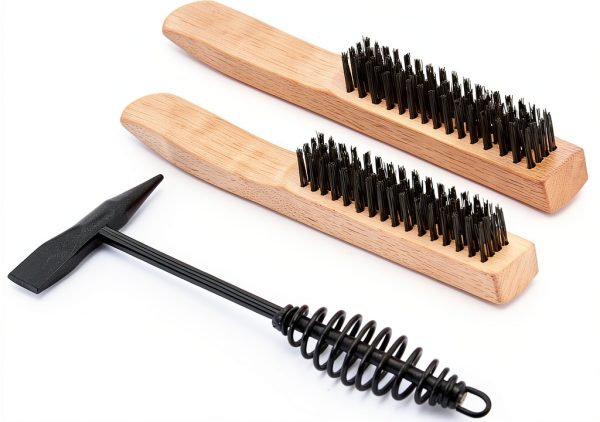 Welding Hammer Hynade 9.5in Coil Spring Handle with Wire Brush Set-4
