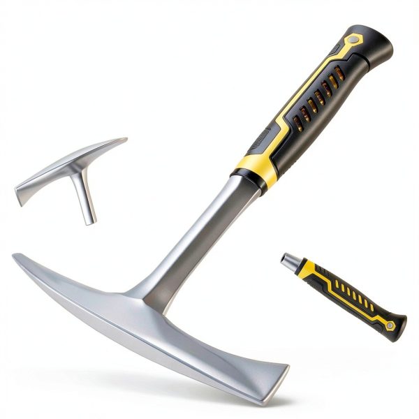 Welding Chipping Hammer with 2 Wire Brush,Heavy Duty Slag Removal Tool with Nonslip Handle,for Welders Metal Cleaning Workshop and DIY Projects-3